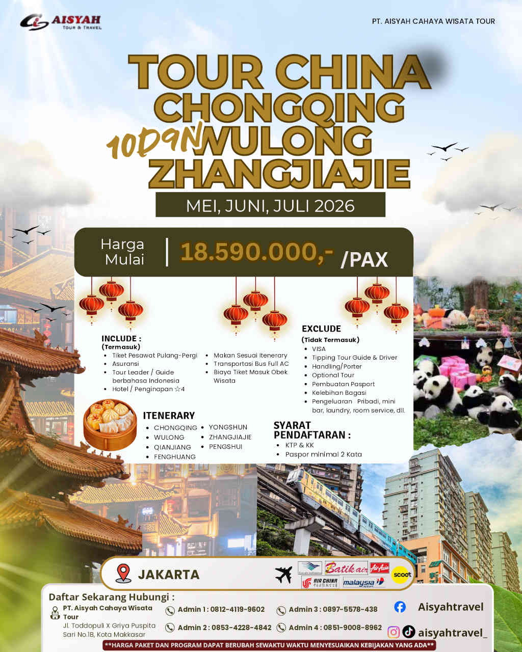 Tour Cina